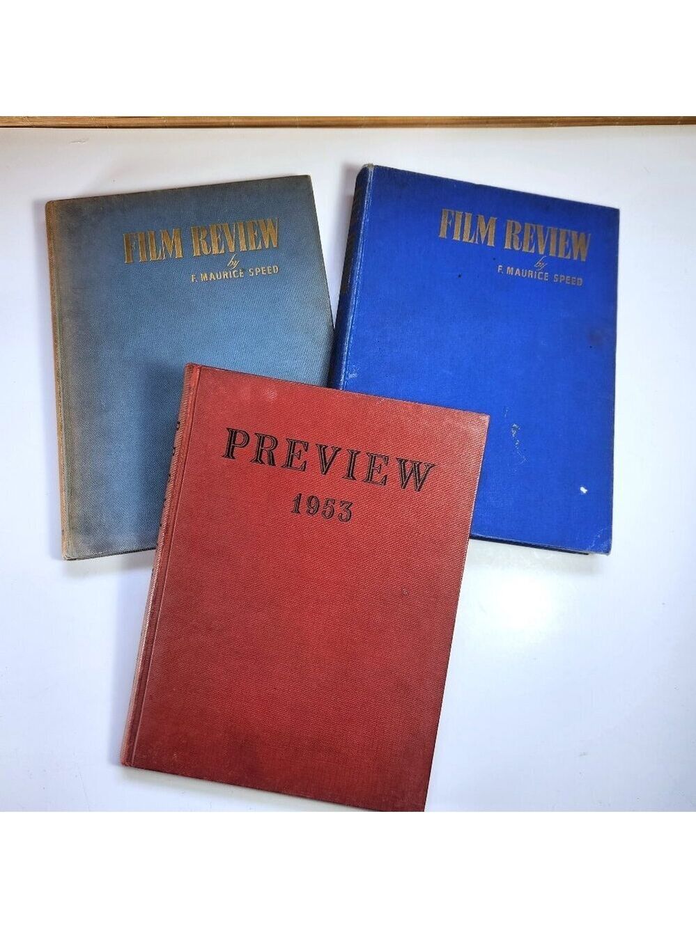 Film Review F Maurice Speed 1950 & 1943-1954 Preview 1953 Lot of 3 Hardcover